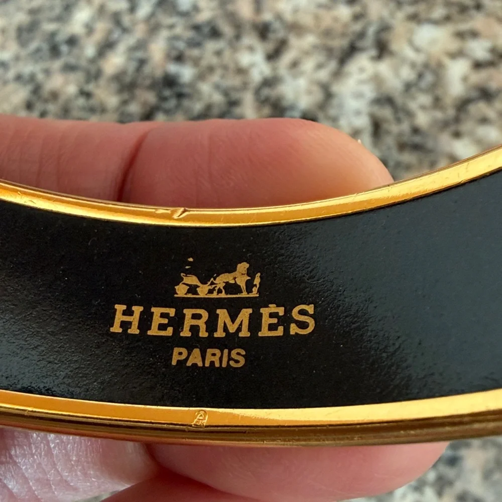 Hermes Feux D’artifice Vintage Enamel Bangle - Picture 11 of 13